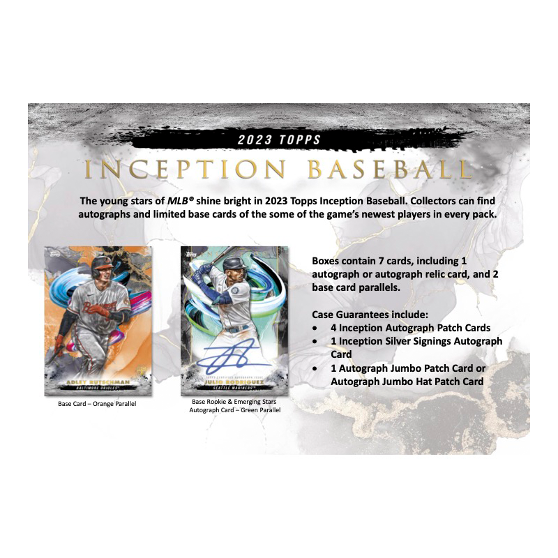2023 Topps Inception Baseball Hobby Box
