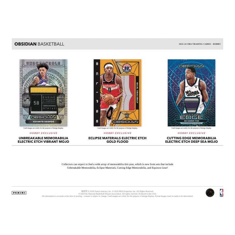 2023/24 Panini Obsidian Basketball Hobby Box