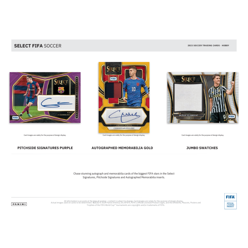 2023/24 Panini Select FIFA Soccer Hobby 12 Box Case