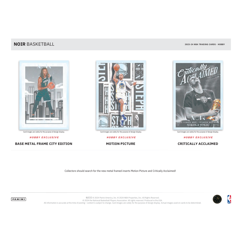 2023/24 Panini Noir Basketball Hobby 4 Box Case