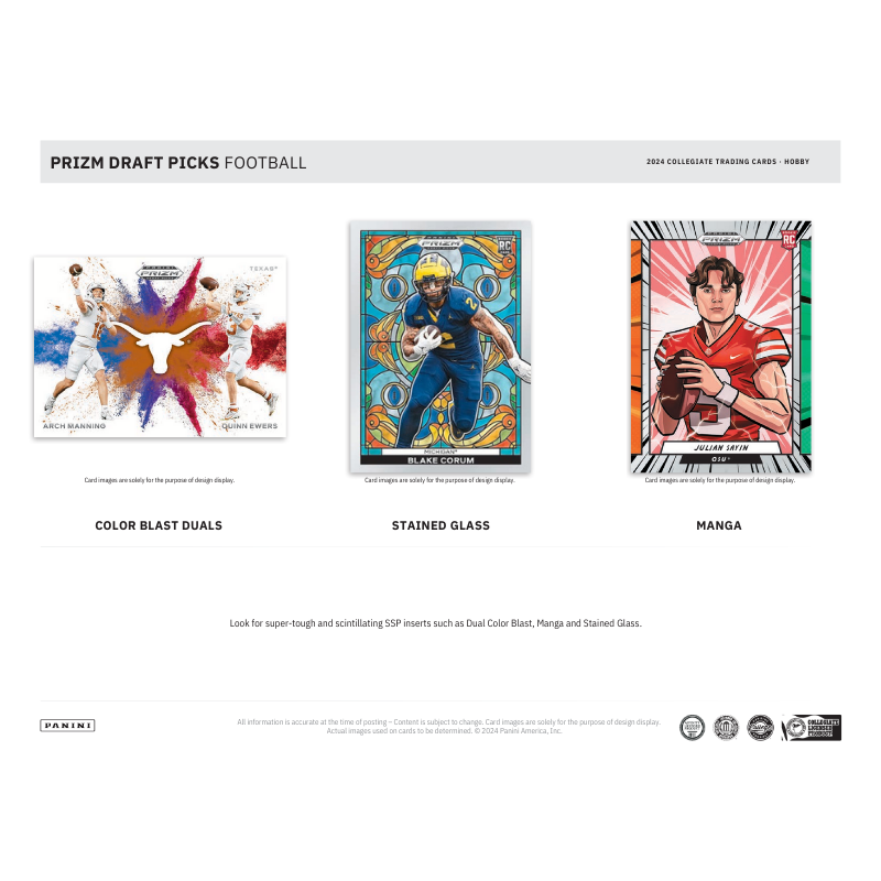 2024 Panini Prizm Draft Picks Collegiate Football Hobby Box