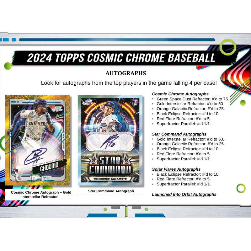 2024 Topps Cosmic Chrome Baseball Hobby Box