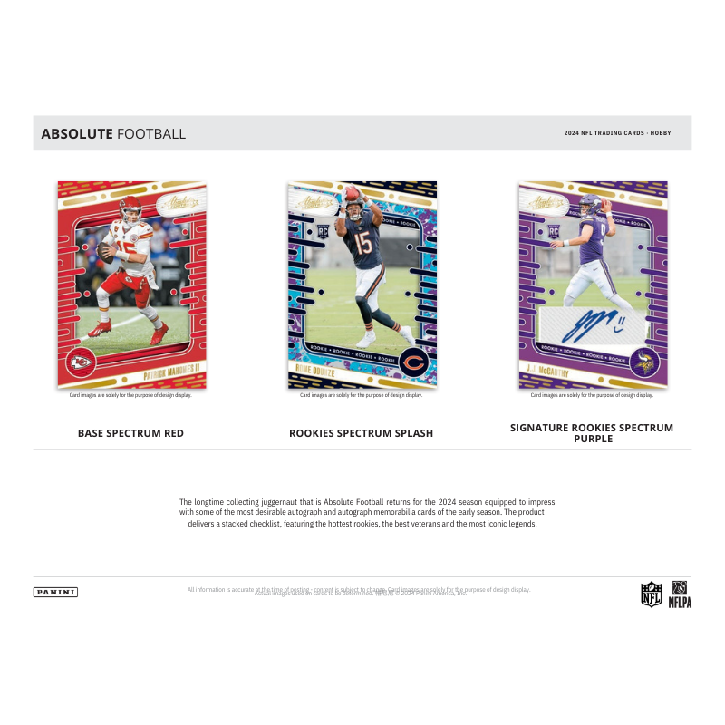 2024 Panini Absolute Football Hobby 12 Box Case