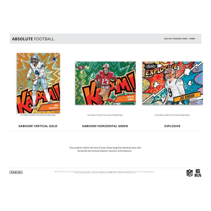 2024 Panini Absolute Football Hobby 12 Box Case