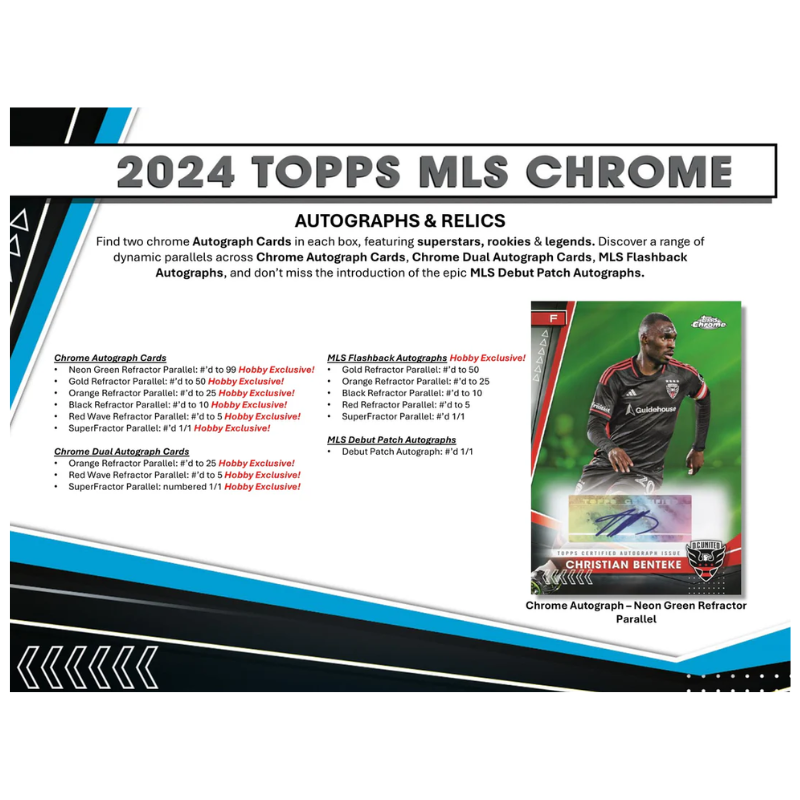 2024 Topps Chrome MLS Hobby Box