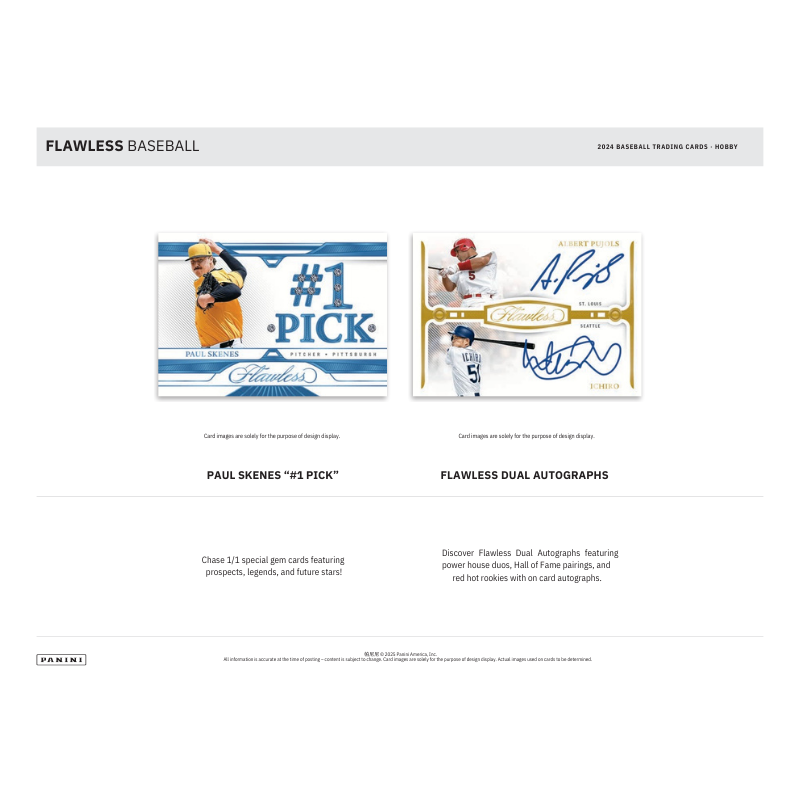 2024 Panini Flawless Baseball Hobby 2 Box Case