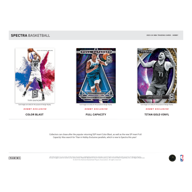 2023/24 Panini Spectra Basketball Hobby 8 Box Case
