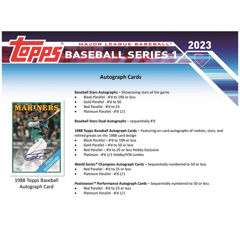 2023 Topps Series 1 Baseball Hobby Box